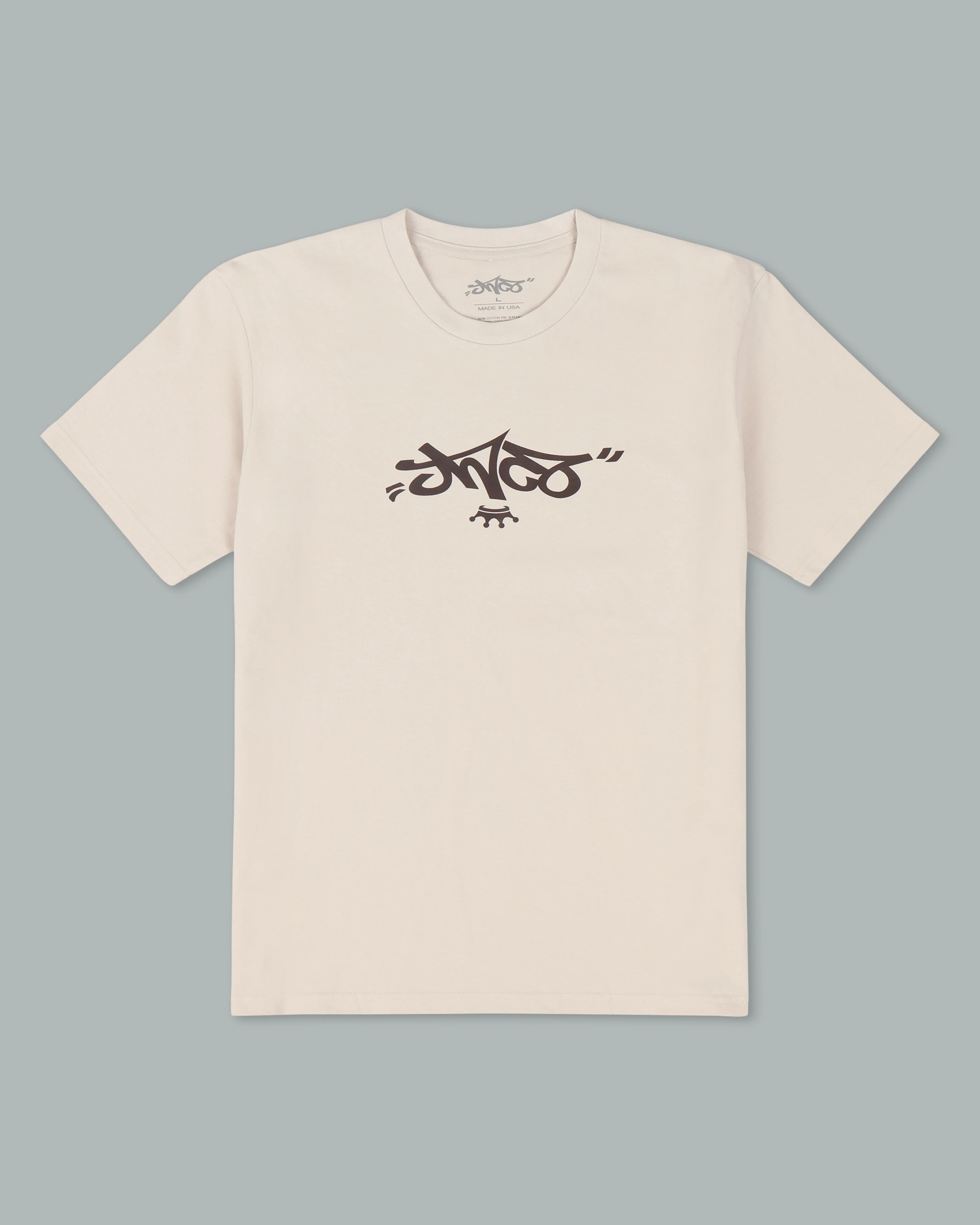 Reversed Crown Tee. Bone/ Java.