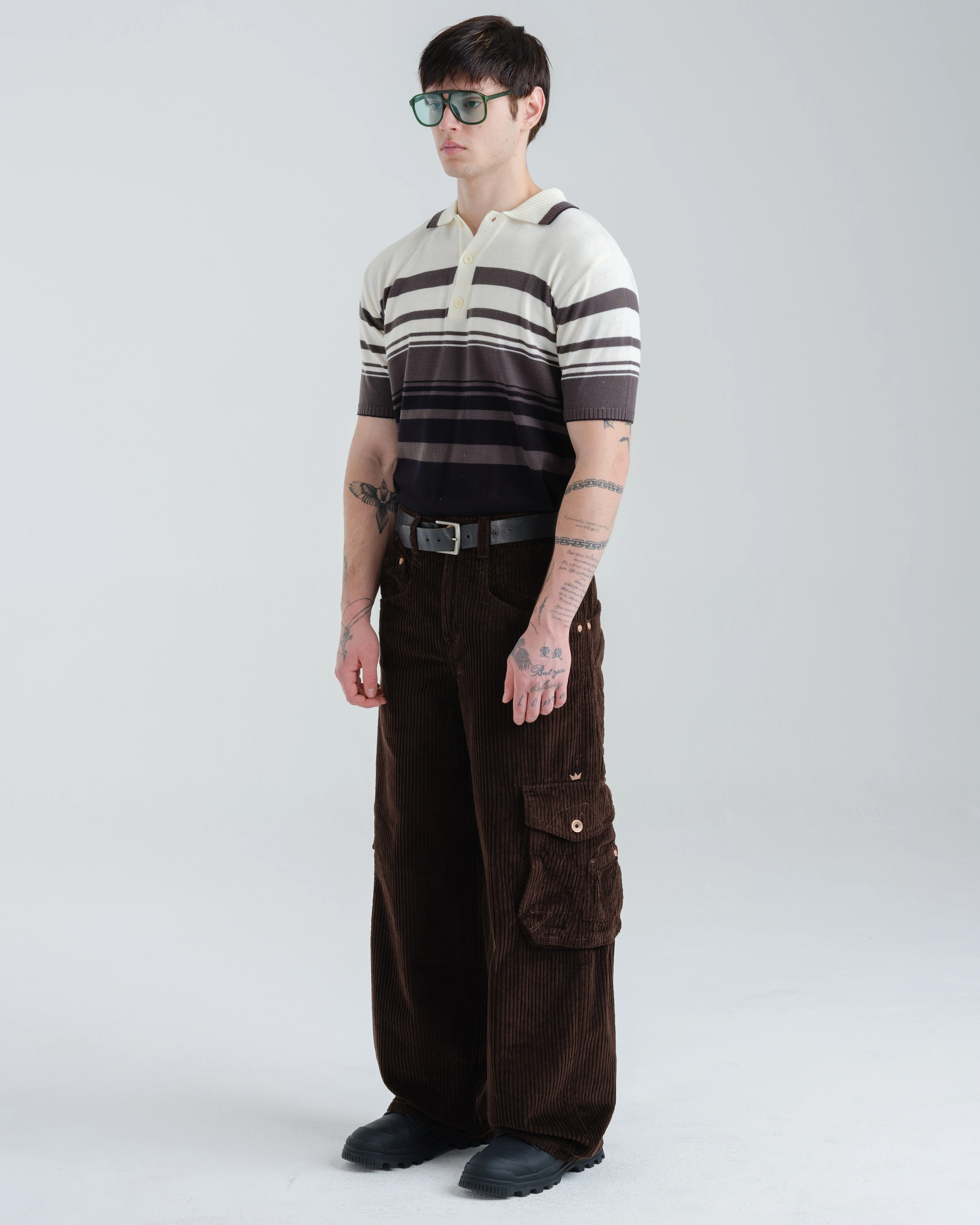 Torque Cargo Carpenter. 23". 4 Wale Corduroy. Java Brown. - Image 3