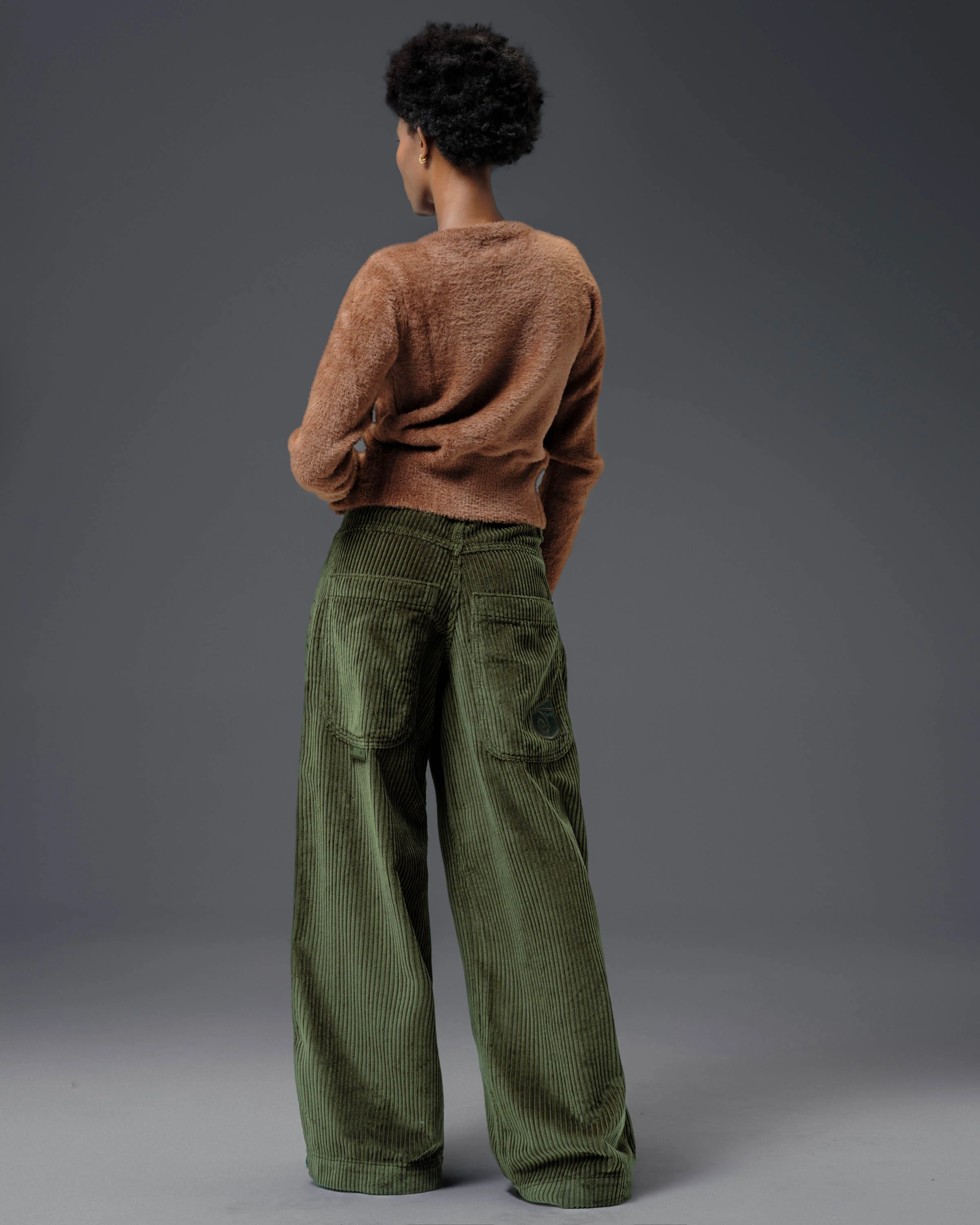 W101 Twin Cannon. 26". 4 Wale Corduroy. Moss. NEW - Image 7